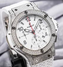 Hublot Big Bang 44 FACTORY PAVE DIAMOND $30K MSRP Complete Set 301.SE.230.RW.174