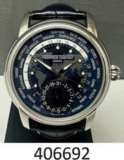 Frédérique Constant Worldtimer Blue Men's Watch - FC-718NWM4H6