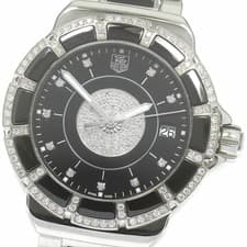 TAG HEUER WAH1219 Formula 1 Diamond Bezel Date Quartz Ladies Watch with Box 8708
