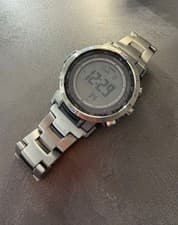 CASIO Protrek PRW-35TLD-7JF Men's Used Watch Silver Stainless Working Japan