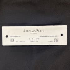 Audemars Piguet Black Leather Watch Band 22/18 Unopened Genuine From Japan