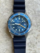 Squale 1521 Automatic Dive Watch Polished Swiss Made, Sunburst Blue  Azzurro