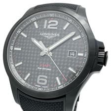 Longines Conquest VHP Perpetual Calendar Watch Stainless Steel Black Dial