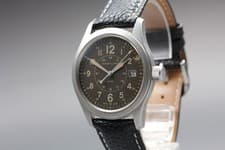 [NEAR MINT] Hamilton Khaki Field H682010 Black Dial 38mm Quartz Mens Watch JAPAN