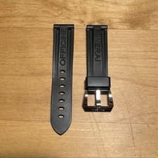 Panerai Genuine Rubber Strap & Genuine Buckle Set 22-20mm