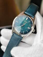 Citizen NB1060-12L Silver Leaf Lacquer Blue Dial Automatic Watch 38mm Used w/Box