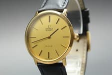 Vintage 1970s Omega De Ville Quartz Cal.1330 Men's Gold-Tone Dial [Near Mint]