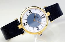 Cartier Watch Must Vendome Roman index LM 29mm Mens Quartz Gray White Dial