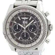 Polished BREITLING Bentley 6.75 Steel Automatic Mens Watch A44364 BF578761