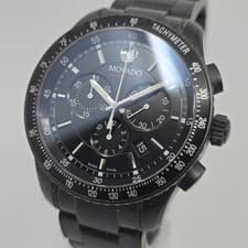 Authentic Movado Men 800 Series Stainless Steel Chronograph Watch 2600107