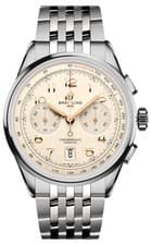 2026 Breitling Premier B01 AB0145211G1A1 Cream Dial Chrono Steel 42mm Mens Watch
