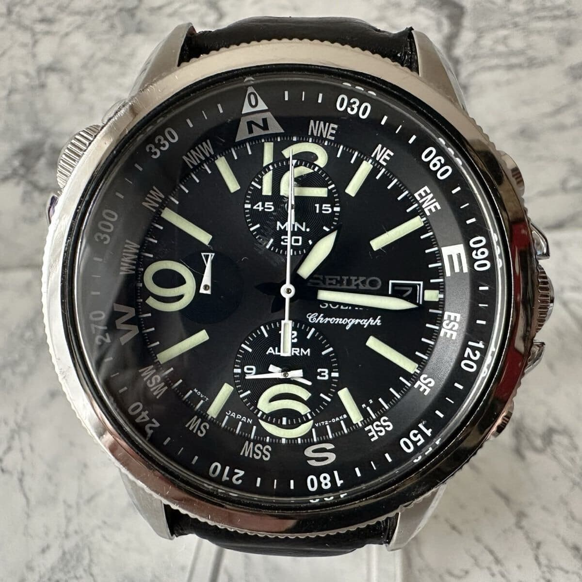 Seiko V172-0AG0 Solar Chronograph JDM Watch