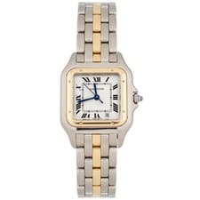 Cartier Panthere Stainless Steel And Yellow Gold Ivory 27x33mm 83083241 Full Set
