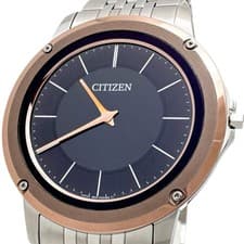 CITIZEN 8826-T025358 Eco-Drive One Stainless GP Black Dial Mens Watch