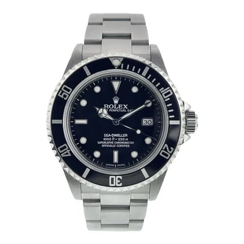 Rolex Sea-Dweller Stainless Steel Black Dial 40mm Automatic Men's Watch 16600T