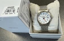 Seiko 5 Sport’s Field GMT Automatic SSK059 Steel Bracelet Watch Made In Japan