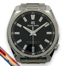 Grand Seiko SBGX343 9F Quartz Sports Collection Black Stainless Steel Watch