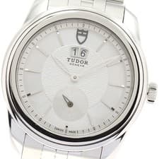 TUDOR Glamour 57000 Double date Silver Dial Automatic Men's Watch_944540