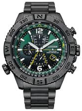 Citizen Promaster Navihawk A-T Eco-Drive Green Dial Mens Watch AT8227-56X