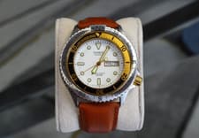 CASIO MD-708 WHITE DIAL 1988 VINTAGE 200M DIVER DUAL BEZEL RARE MQD AD AQ AMW