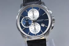 [ EXC+5 in BOX ] Hamilton Jazzmaster H325960 Blue Dial Men's AT Watch from JAPAN