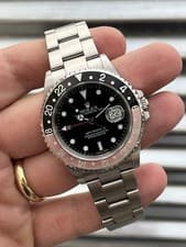 2000 Rolex GMT-Master II Coke 40mm 16710 Box & Papers Solid End Links