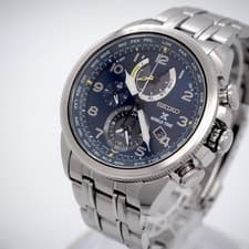 Seiko Prospex World Time Solar Watch Mens SSC507 Wristwatch Japan Imported