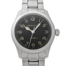 HAMILTON Khaki Field Marf H70405130 Black Dial Stainless Steel Automatic #W2892