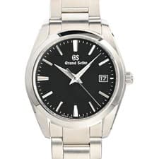SEIKO WATCH GRAND SEIKO HERITAGE COLLECTION 9F QUARTZ SBGX261 BLACK DATE MEN'S