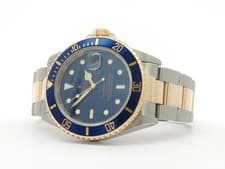 Rolex Submariner Date Blue Dial 18k Yellow Gold & Stainless Steel 16613