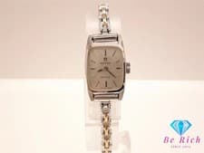 Omega De Ville ST511.268 Ladies Watch Silver Dial Leather Band Used