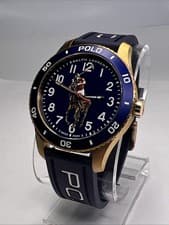 Ralph Lauren Pony Player 42mm Bronze w/ Blue Dial & Bezel Automatic Watch B & P