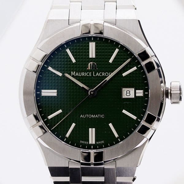 Maurice Lacroix AI6008-SS002-630-1 AT Automatic Green Dial Men’s Watch w Box