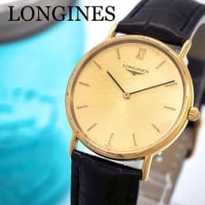 LONGINES Grand Classic L4.637.2 Gold Men's Quartz Watch Working Condition