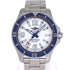 Breitling Superocean A17366 42mm Stainless Steel White Dial Automatic Box #KN384