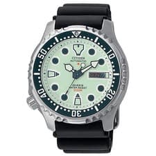 Citizen Promaster Diver Automatic 200m Lime Dial Silicone Watch NY004
