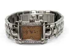 Philippe Charriol Colvmbvs Brown Face Diamonds Stainless Steel Women Wrist Watch