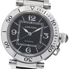 CARTIER Pacha Sea timer W31077M7 Date Black Dial Automatic Men's Watch_949738
