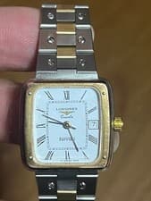 LONGINES Ferrari Quartz Wristwatch Square 1985 Vintage Authentic Genuine