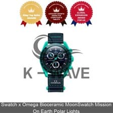 Swatch x Omega Bioceramic MoonSwatch Mission On Earth Polar Lights