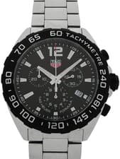 TAG Heuer Formula 1 Chronograph CAZ1010.BA0842 43mm Black Dial Steel Card #T371