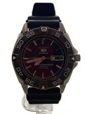 SEIKO SEIKO5 SPORTS Small Diver Auto Analog Rubber BLK BLK SS 7S36 00Y0