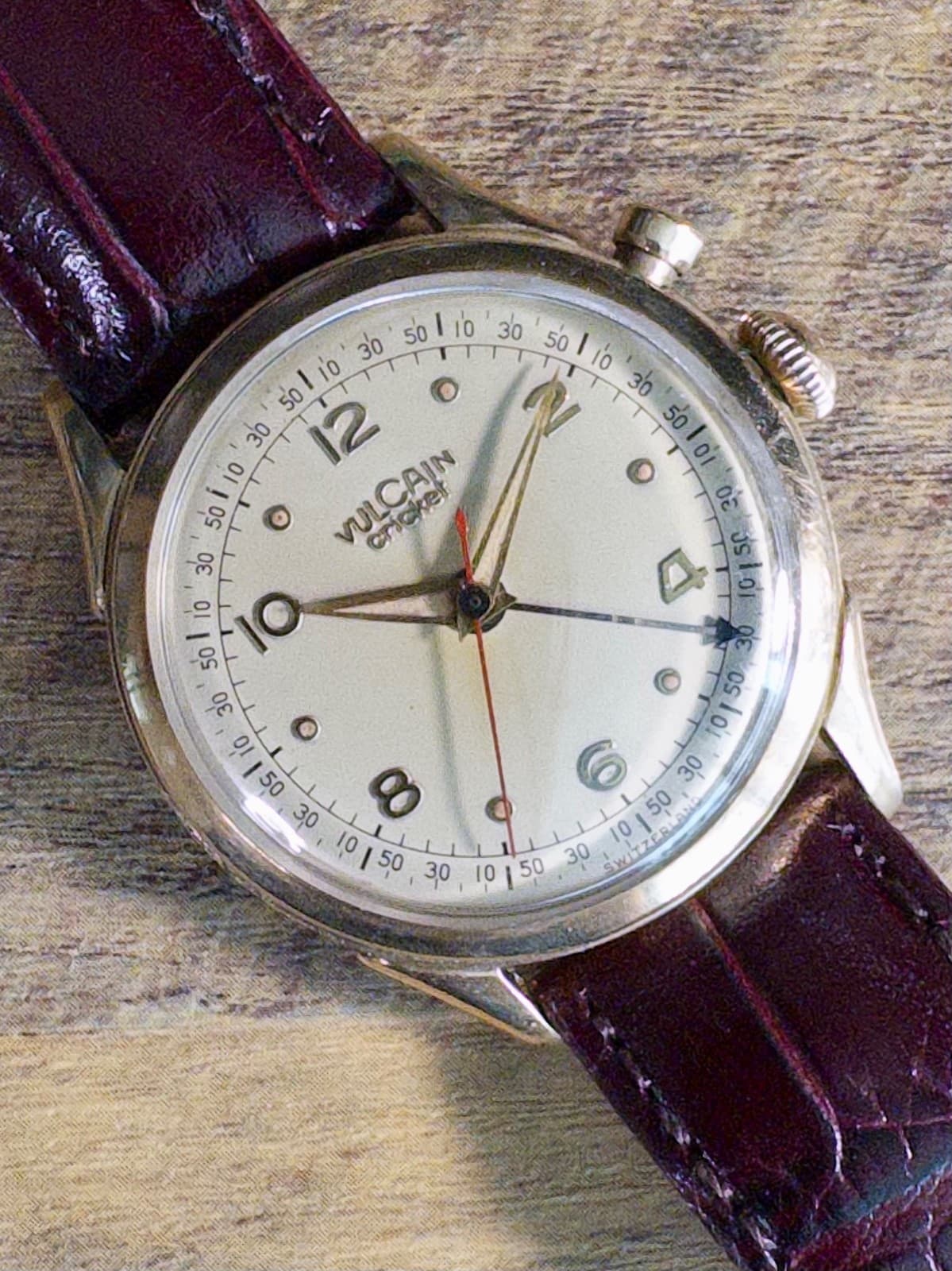 Vintage Vulcain Cricket 33.5mm Alarm Watch, 10k Gold Filled Case