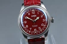 [ w/Box, Paper ] ORIS Big Crown Pointer Date 7741 Red Automatic Swiss Made Watch