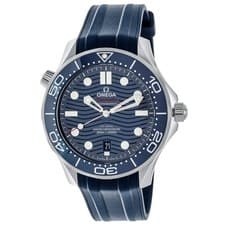 Omega Seamaster Diver 42mm Blue Dial Blue Rubber Strap 210.32.42.20.03.001