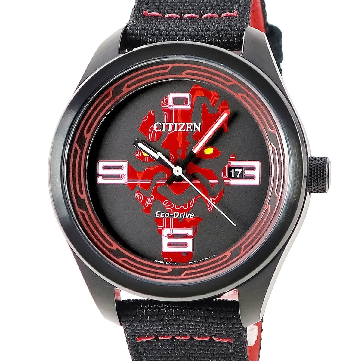 CITIZEN Eco Drive Darth Maul Shadow AW5006-01W Unused Star Wars collaborat