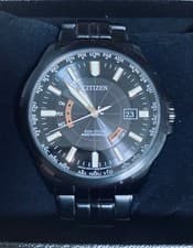 Citizen Eco-Drive CB0185-84E All-Black Watch New Used From Japan