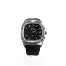Import duty included for US buyers  TIMEX analog watch black faux leather strap