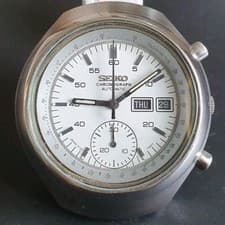 Seiko 6139-7100 Automatic Chronograph Vintage Mens Watch Day Date 1970s Running