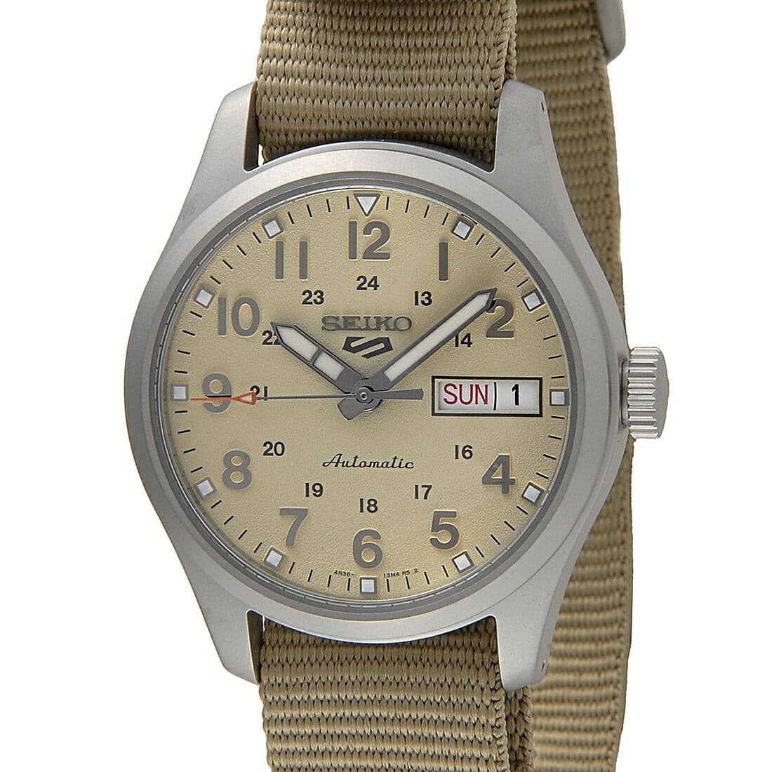 Seiko 5 Sports SRPJ83K1 Men’s Automatic Watch Stainless Steel Nylon Strap